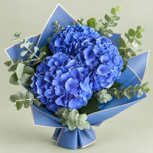 Ramo de Hortensias con Eucalipto