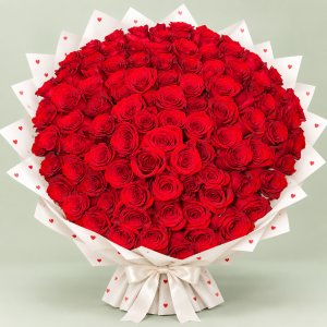 Ramo Premium de 100 Rosas Rojas