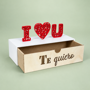 Caja de madera «I Love You»