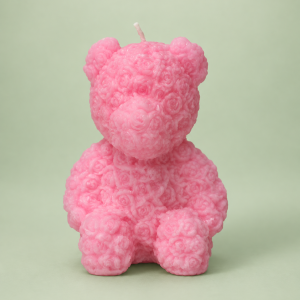 Vela Teddy de rosas – Color rosa