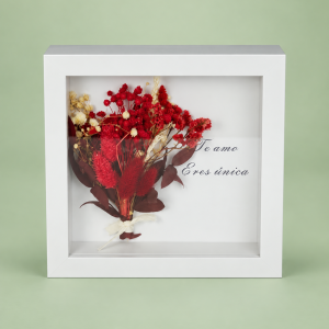 Marco floral «Eres única»