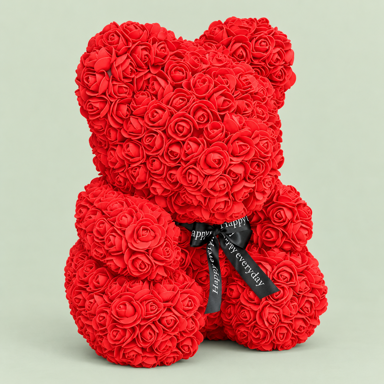Oso decorativo de rosas foam