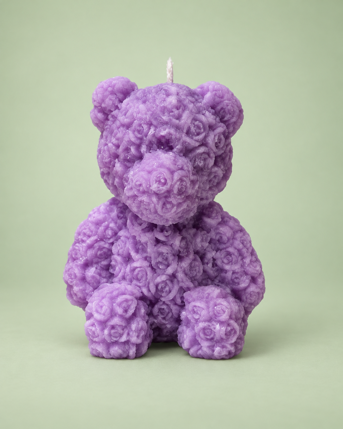 Vela Teddy de Rosas Violeta